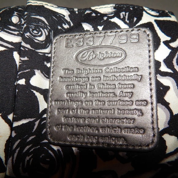 "BRIGHTON"  grey nylon hand bag. - Picture 5 of 5